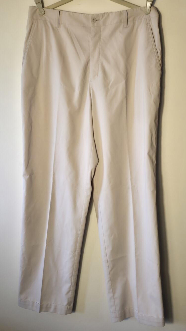 Nike Golf Dri-FIT Men's Pants 34x34 Beige Khaki Flat Front Straight Leg Tech